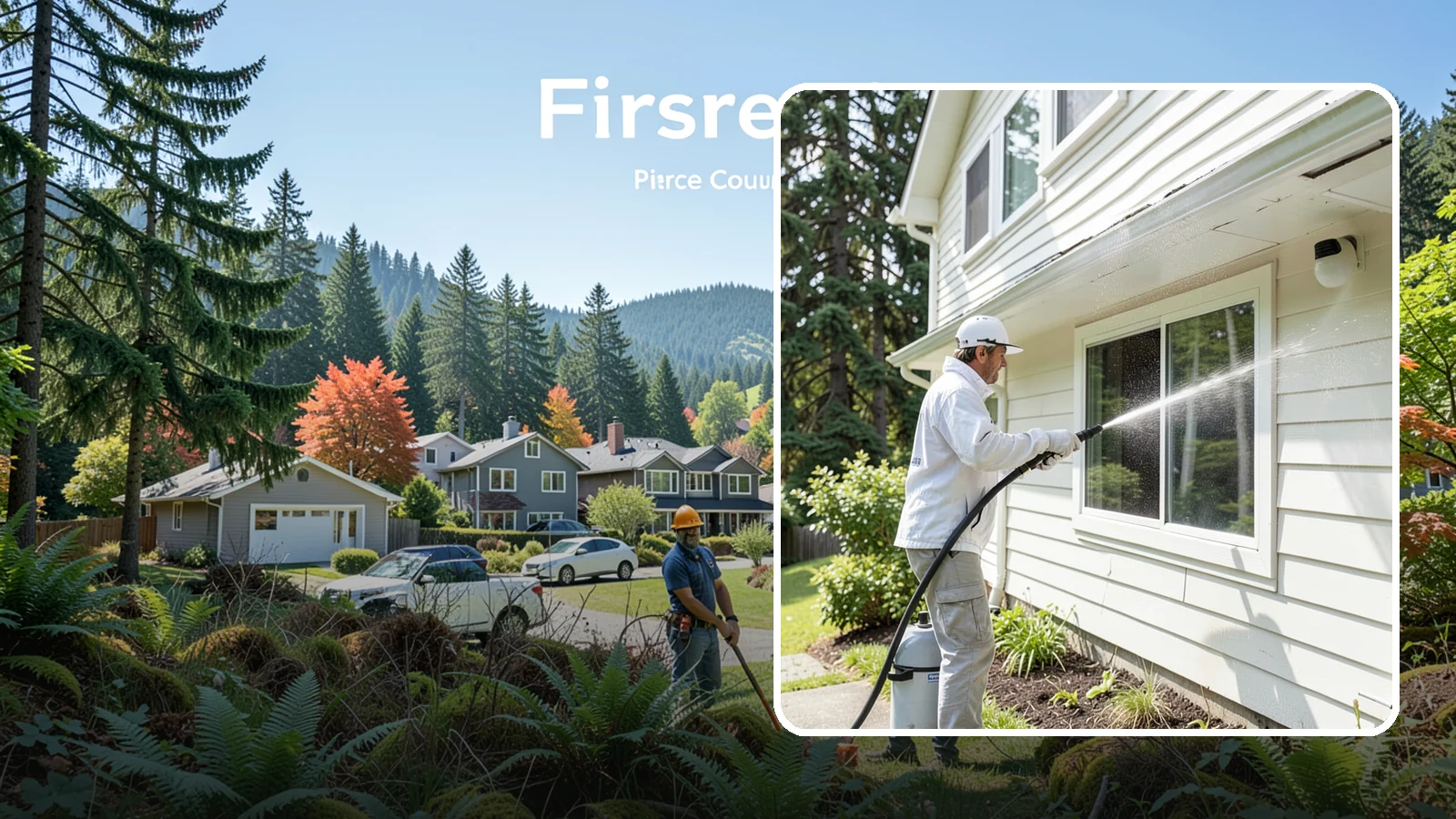Whole Home Exterior Cleaning in Fircrest, Pierce County, WA - Whole home exterior cleaning is a complete package covering siding, trim, eaves, and entry surfaces for a fully refreshed...