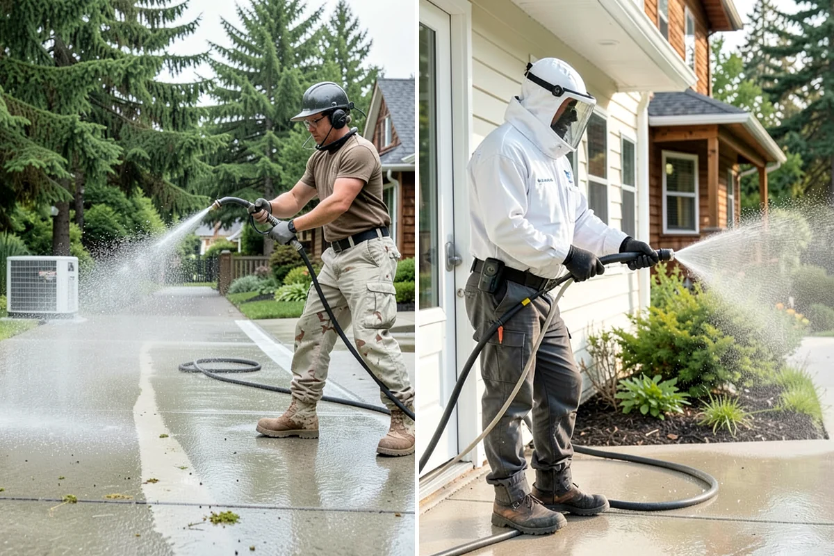 Whole Home Exterior Cleaning in Fircrest, Pierce County, WA - Survey the full exterior and plan the sequence