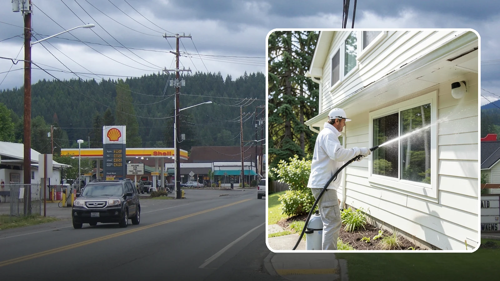 Whole Home Exterior Cleaning in Granite Falls, Snohomish County, WA - Whole home exterior cleaning is a complete package covering siding, trim, eaves, and entry surfaces for a fully refreshed...