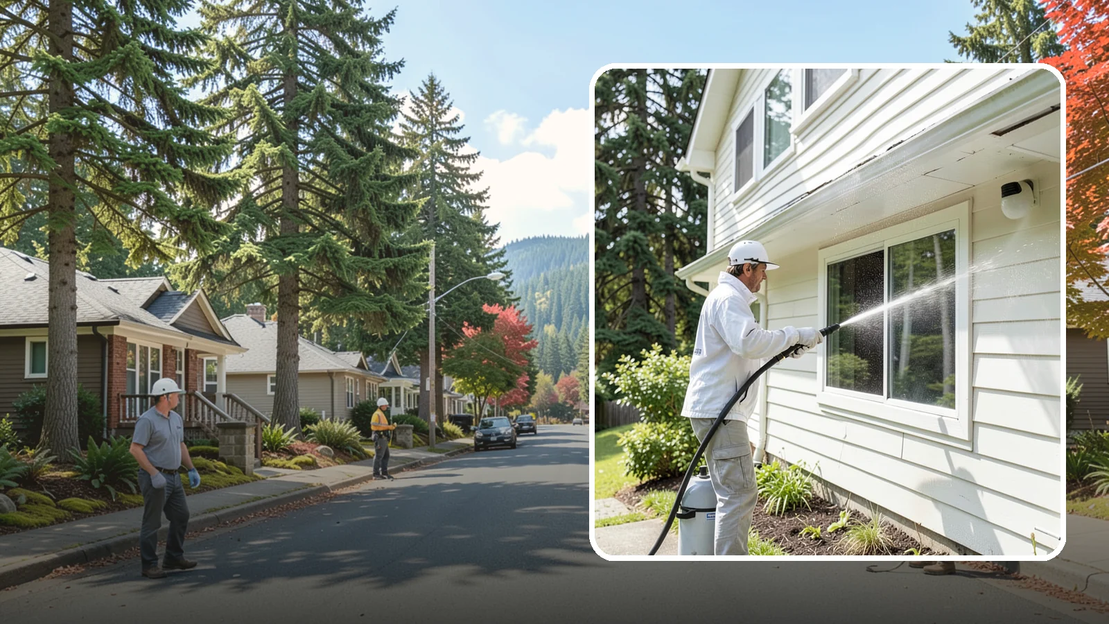 Whole Home Exterior Cleaning in Hunts Point, King County, WA - Whole home exterior cleaning is a complete package covering siding, trim, eaves, and entry surfaces for a fully refreshed...
