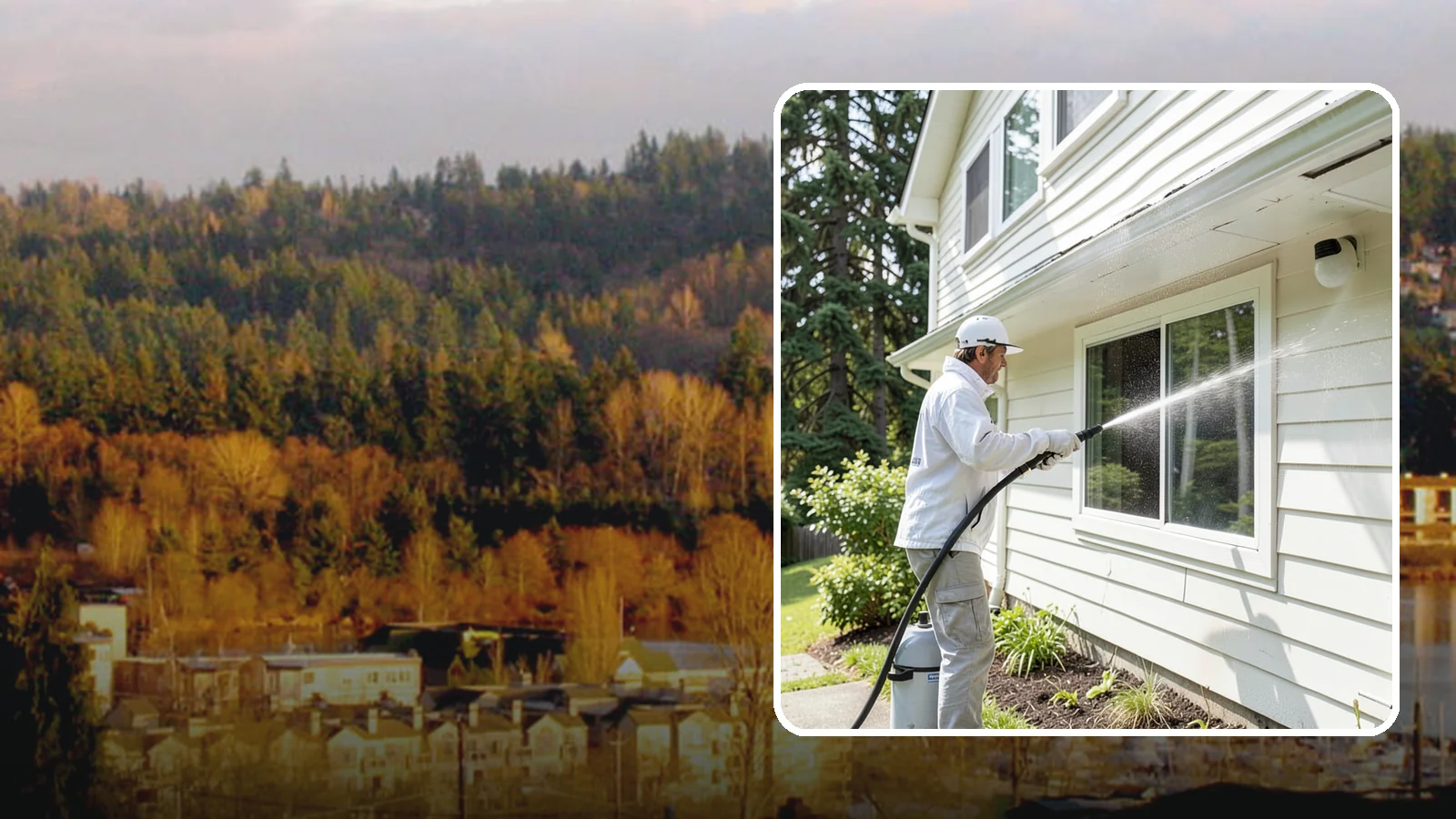 Whole Home Exterior Cleaning in Kenmore, King County, WA - Whole home exterior cleaning is a complete package covering siding, trim, eaves, and entry surfaces for a fully refreshed...