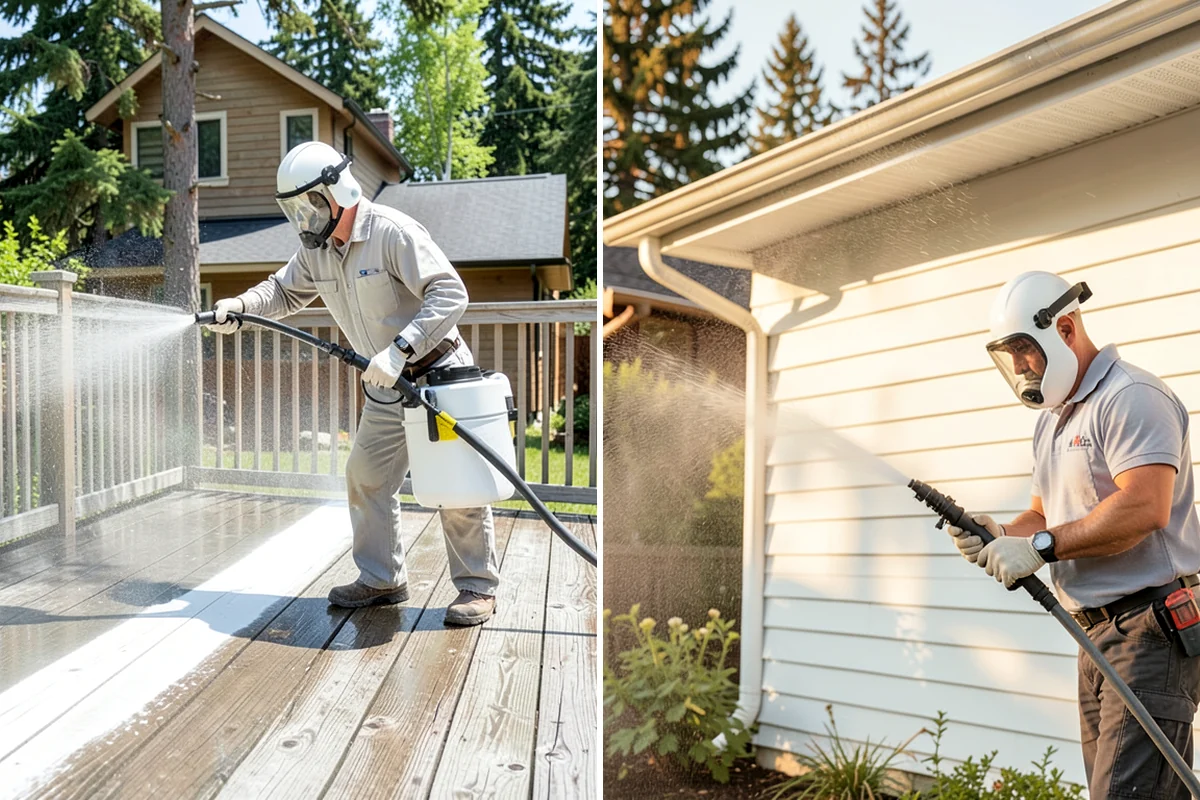 Whole Home Exterior Cleaning in Kenmore, King County, WA - Survey the full exterior and plan the sequence