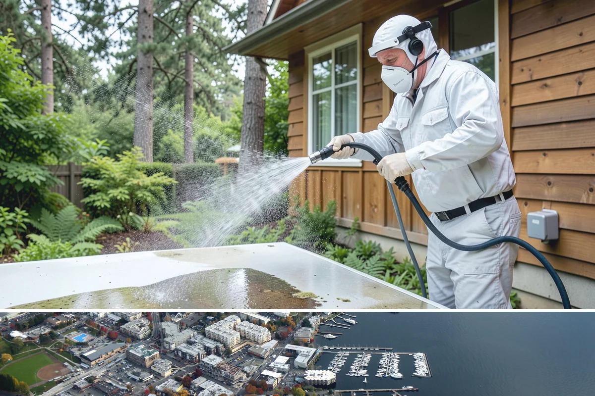 Whole Home Exterior Cleaning in Kirkland, King County, WA - Book the full package during the dry summer window so every surface dries cleanly before the rains return.