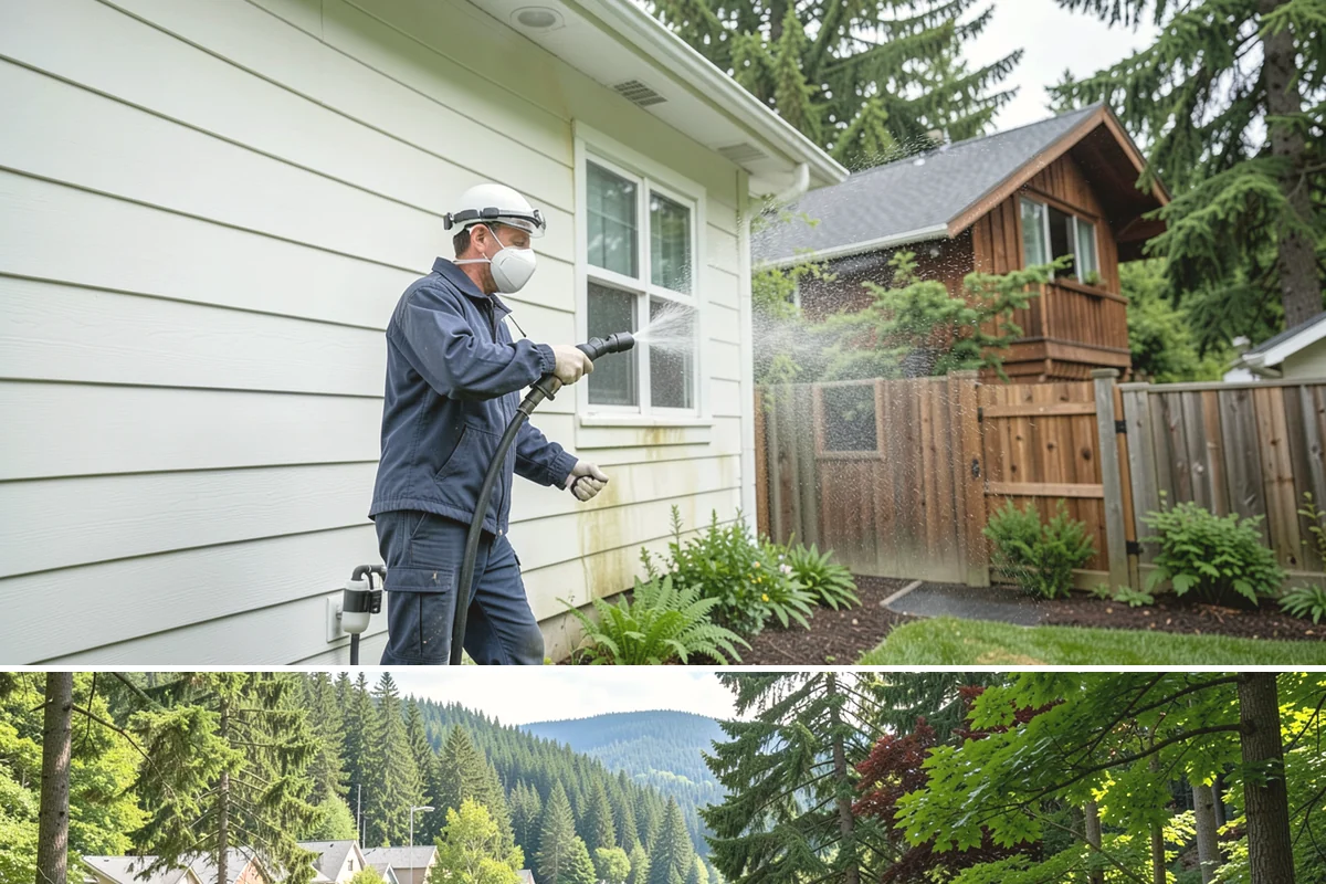 Whole Home Exterior Cleaning in Lake Forest Park, King County, WA - Book the full package during the dry summer window so every surface dries cleanly before the rains return.
