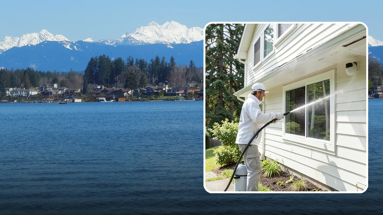 Whole Home Exterior Cleaning in Lake Stevens, Snohomish County, WA - Whole home exterior cleaning is a complete package covering siding, trim, eaves, and entry surfaces for a fully refreshed...