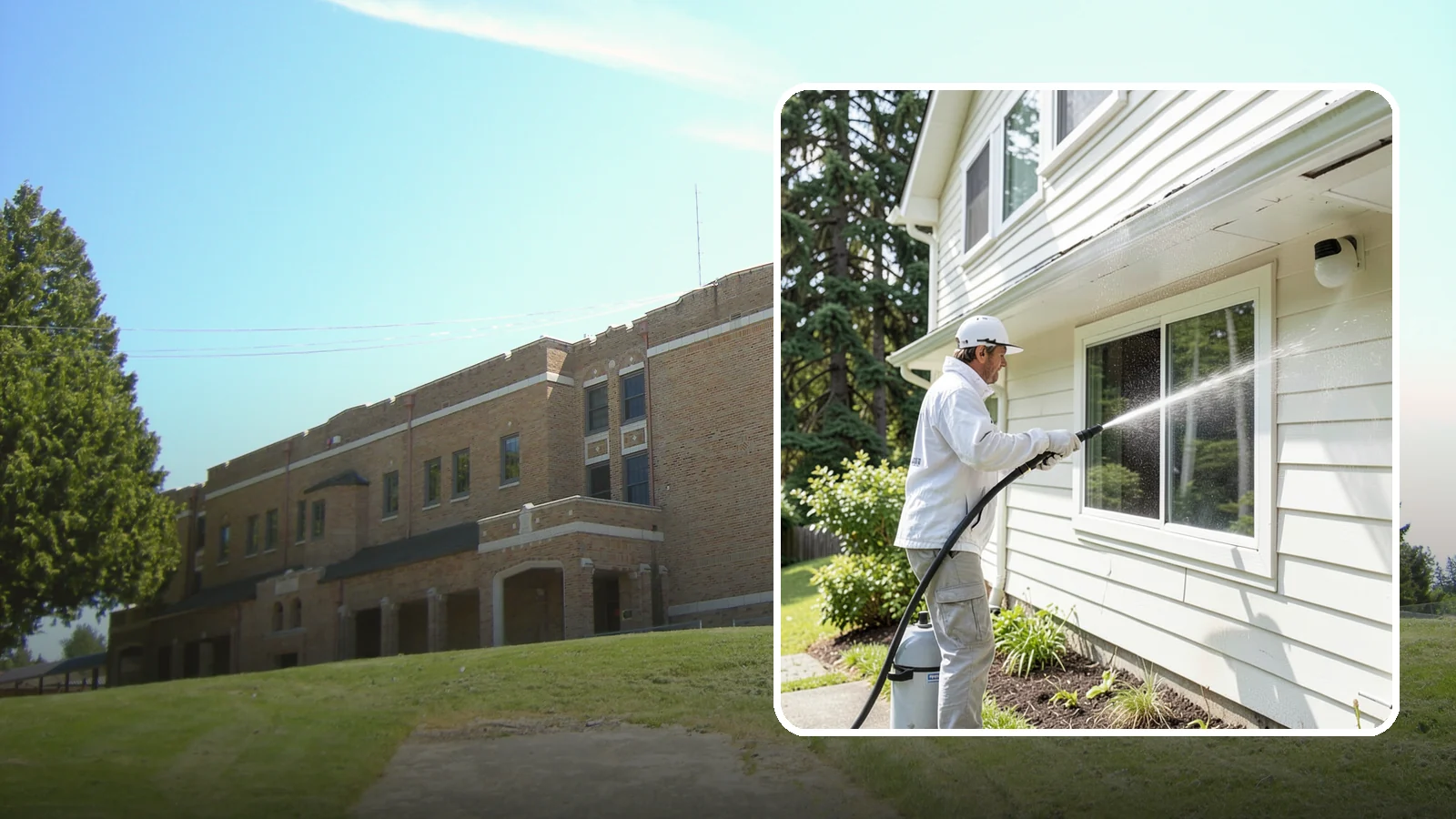 Whole Home Exterior Cleaning in Maple Valley, King County, WA - Whole home exterior cleaning is a complete package covering siding, trim, eaves, and entry surfaces for a fully refreshed...
