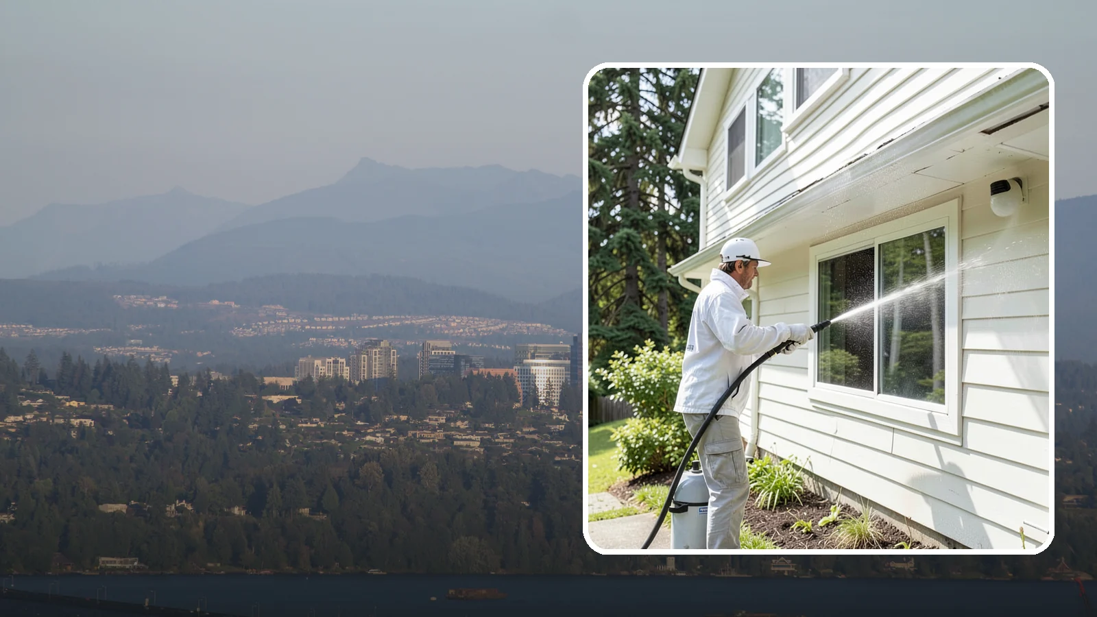 Whole Home Exterior Cleaning in Medina, King County, WA - Whole home exterior cleaning is a complete package covering siding, trim, eaves, and entry surfaces for a fully refreshed...