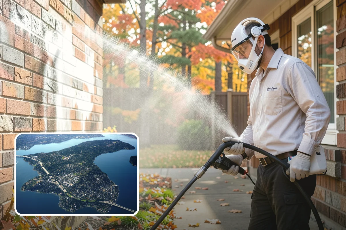 Whole Home Exterior Cleaning in Mercer Island, King County, WA - Covers every exterior surface in one visit