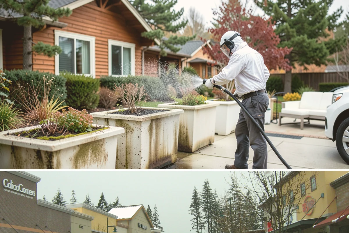 Whole Home Exterior Cleaning in Mill Creek, Snohomish County, WA - Book the full package during the dry summer window so every surface dries cleanly before the rains return.