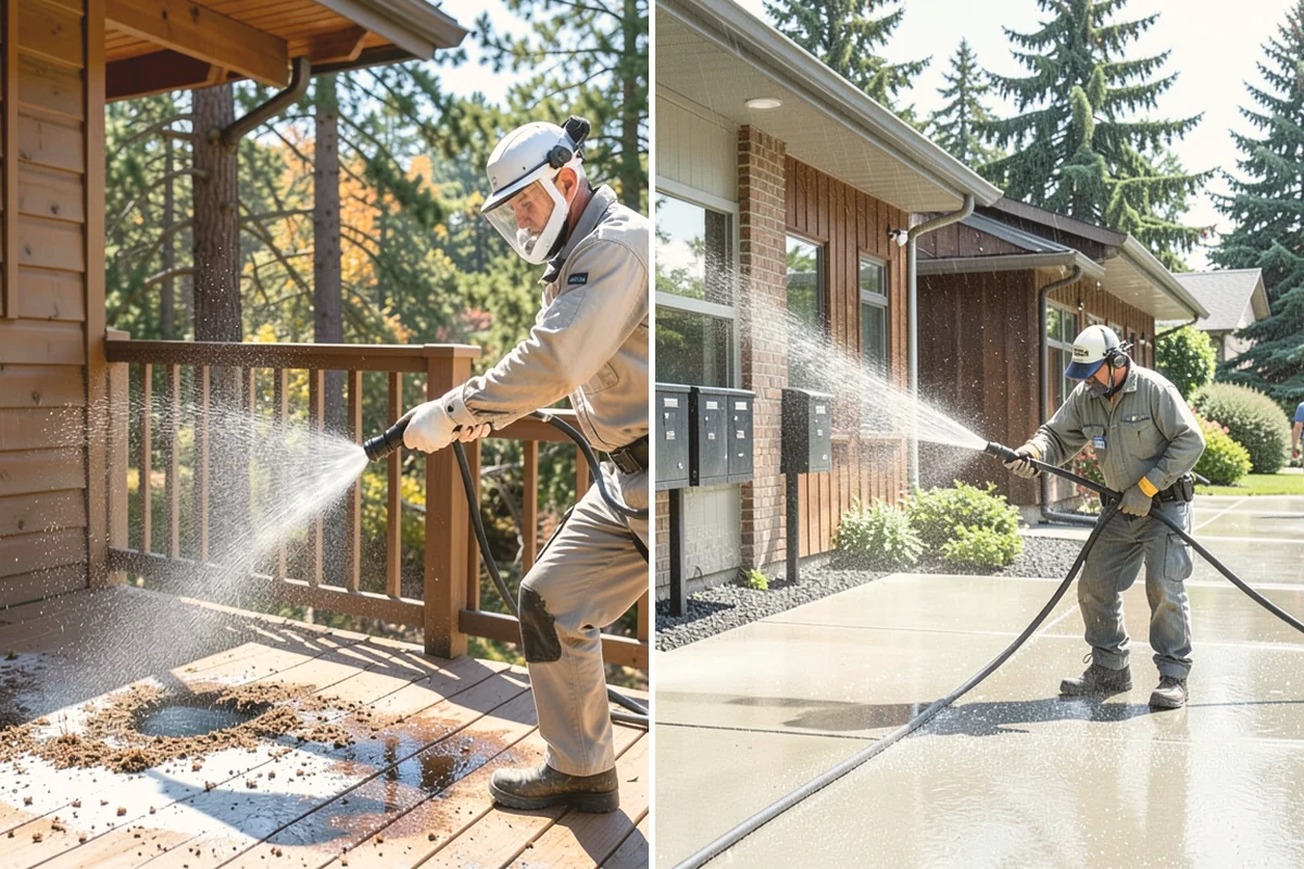 Whole Home Exterior Cleaning in Newcastle, King County, WA - Survey the full exterior and plan the sequence