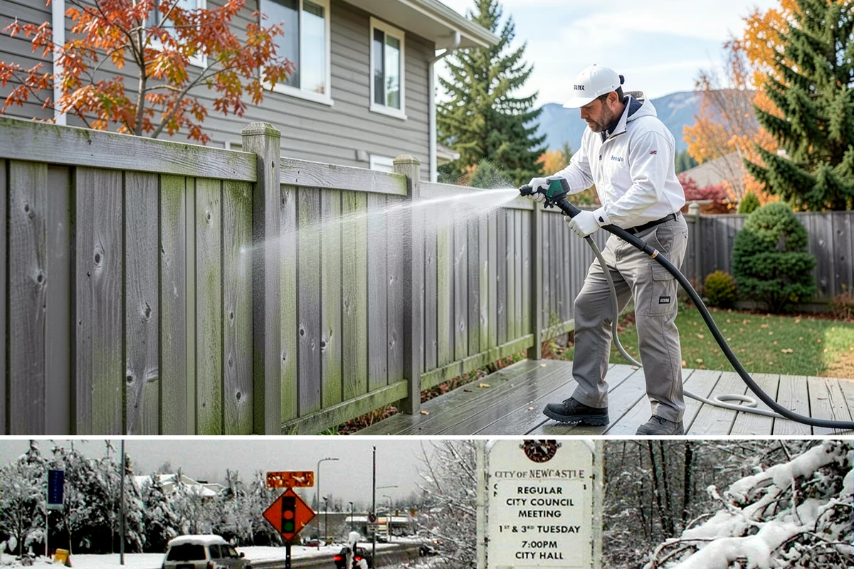 Whole Home Exterior Cleaning in Newcastle, King County, WA - Book the full package during the dry summer window so every surface dries cleanly before the rains return.
