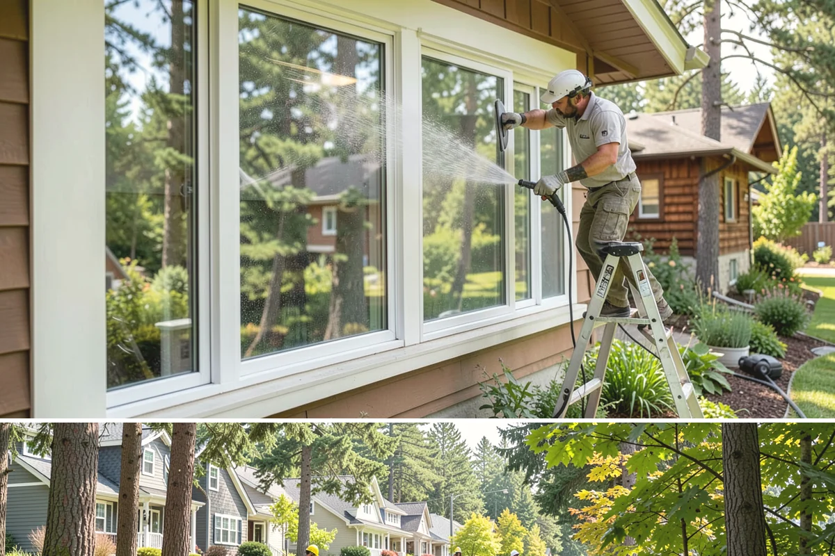 Whole Home Exterior Cleaning in Normandy Park, King County, WA - Book the full package during the dry summer window so every surface dries cleanly before the rains return.