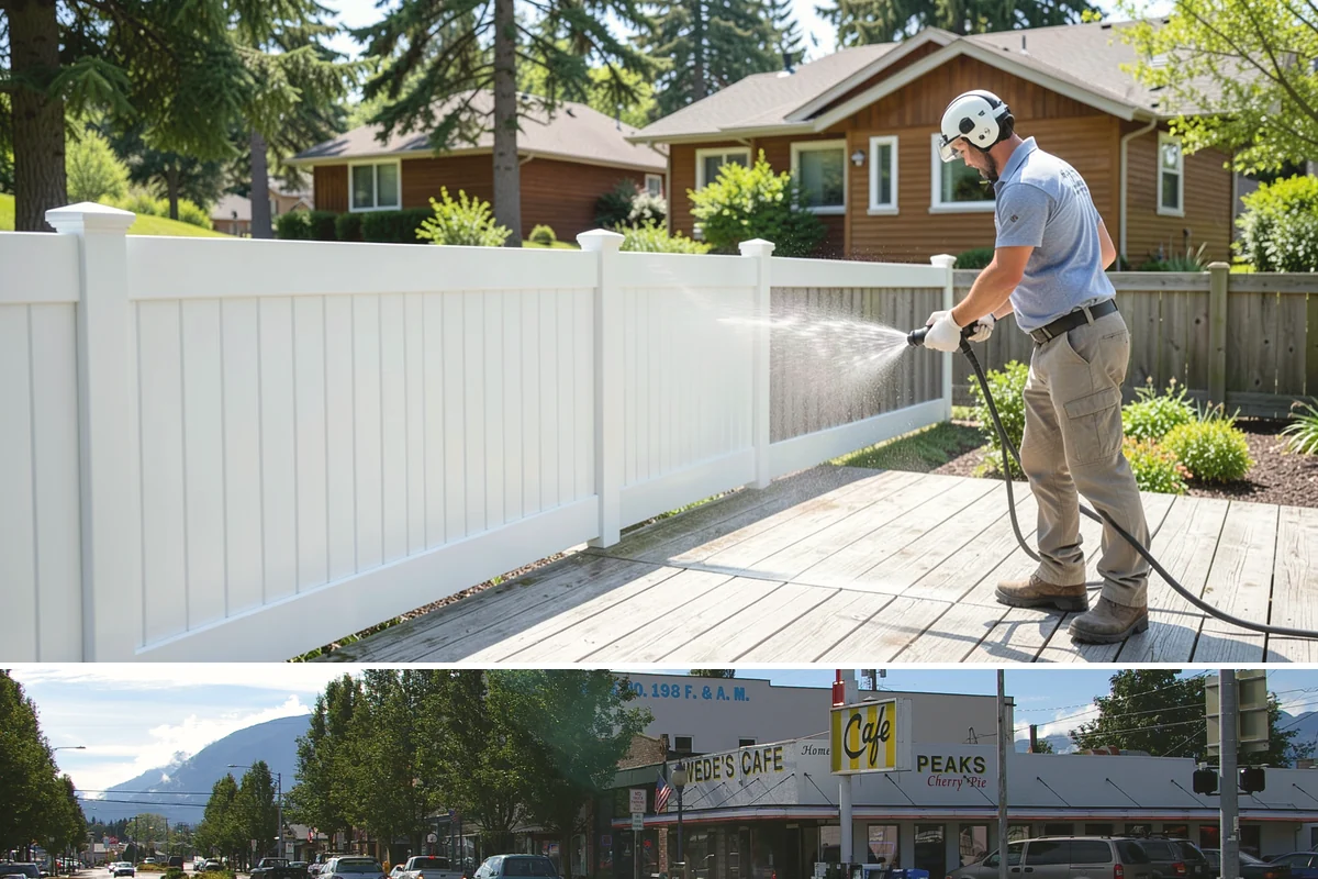 Whole Home Exterior Cleaning in North Bend, King County, WA - Book the full package during the dry summer window so every surface dries cleanly before the rains return.