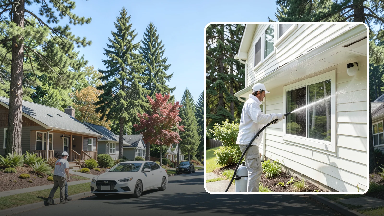 Whole Home Exterior Cleaning in Orting, Pierce County, WA - Whole home exterior cleaning is a complete package covering siding, trim, eaves, and entry surfaces for a fully refreshed...