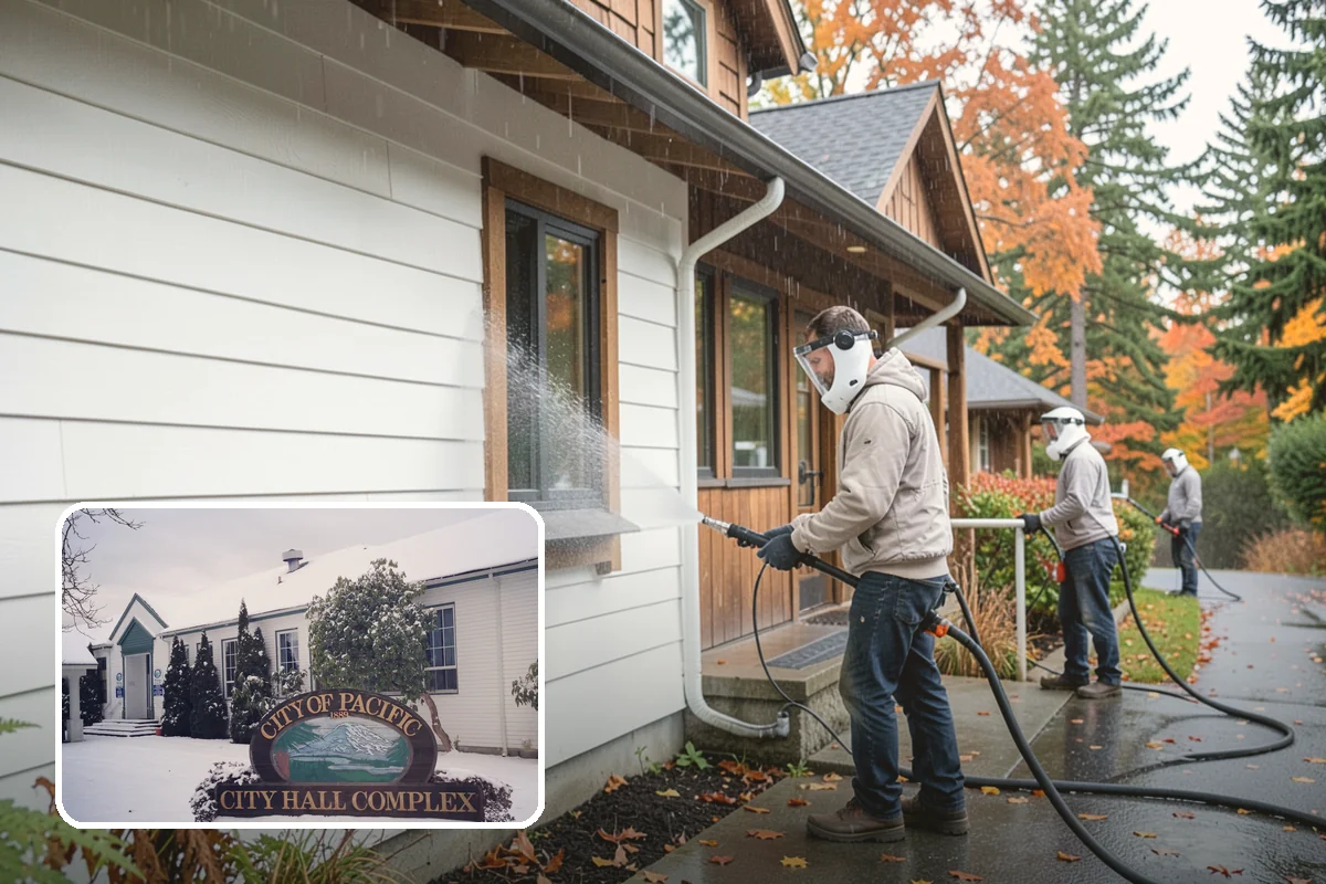 Whole Home Exterior Cleaning in Pacific, King County, WA - Covers every exterior surface in one visit