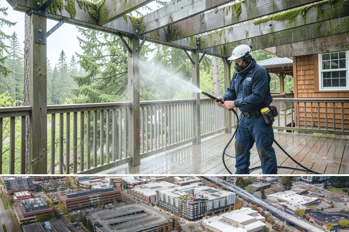 Whole Home Exterior Cleaning in Redmond, King County, WA - Book the full package during the dry summer window so every surface dries cleanly before the rains return.