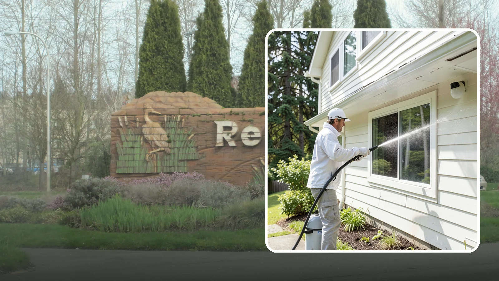 Whole Home Exterior Cleaning in Renton, King County, WA - Whole home exterior cleaning is a complete package covering siding, trim, eaves, and entry surfaces for a fully refreshed...