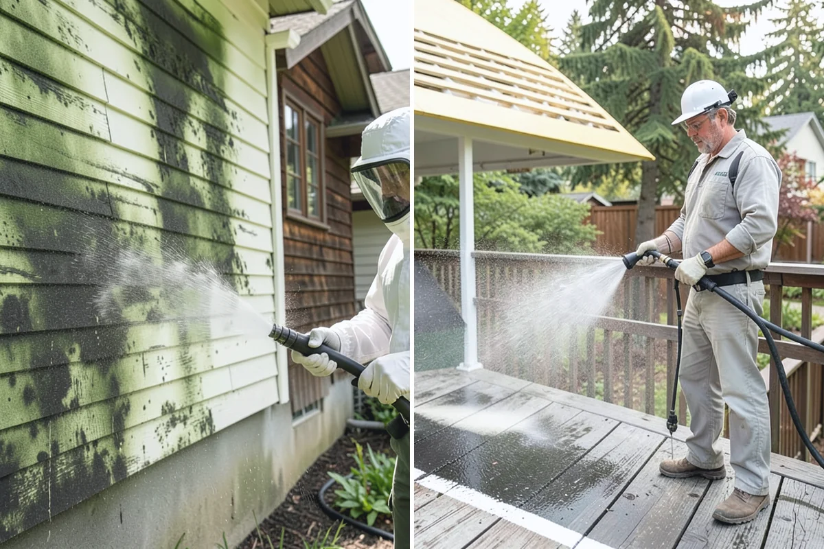 Whole Home Exterior Cleaning in Renton, King County, WA - Survey the full exterior and plan the sequence