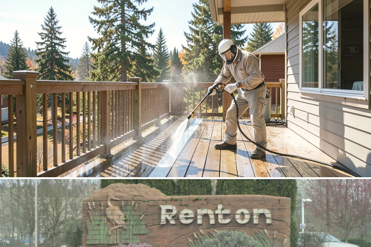 Whole Home Exterior Cleaning in Renton, King County, WA - Book the full package during the dry summer window so every surface dries cleanly before the rains return.