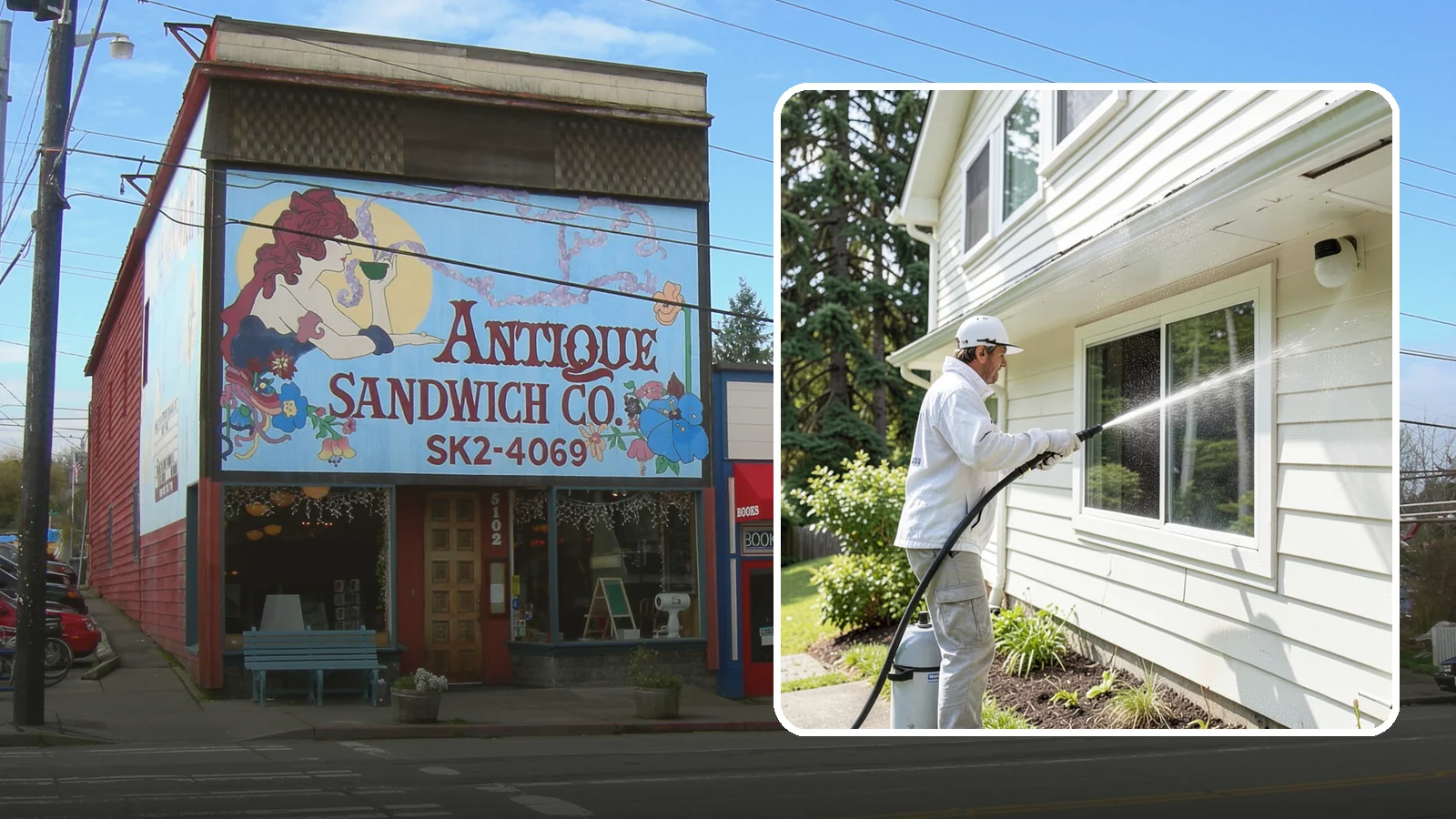 Whole Home Exterior Cleaning in Ruston, Pierce County, WA - Whole home exterior cleaning is a complete package covering siding, trim, eaves, and entry surfaces for a fully refreshed...