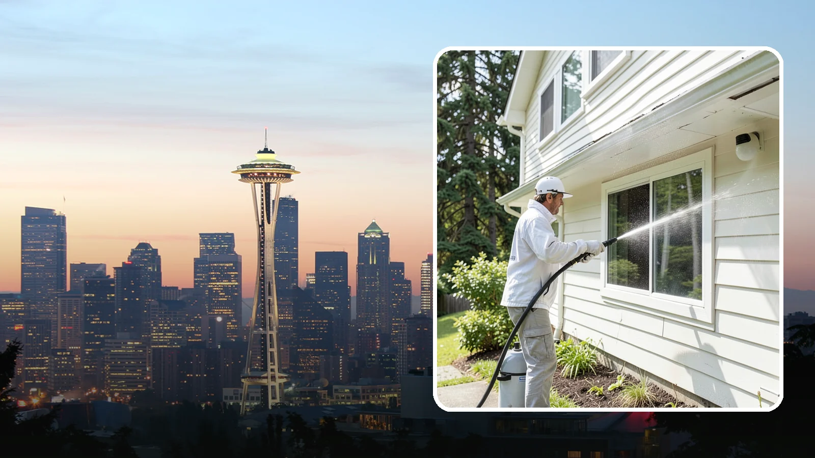 Whole Home Exterior Cleaning in Seattle, King County, WA - Whole home exterior cleaning is a complete package covering siding, trim, eaves, and entry surfaces for a fully refreshed...