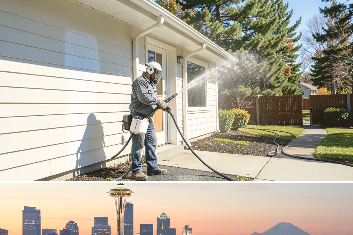 Whole Home Exterior Cleaning in Seattle, King County, WA - Book the full package during the dry summer window so every surface dries cleanly before the rains return.