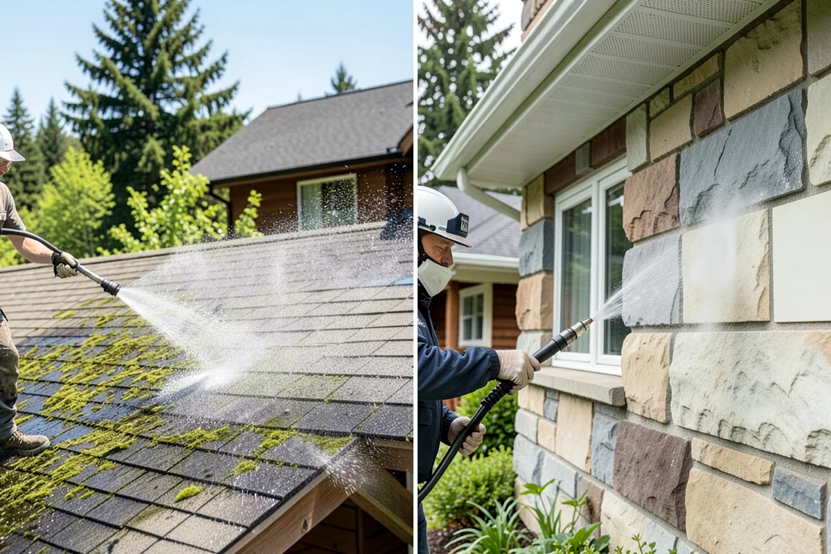 Whole Home Exterior Cleaning in Shoreline, King County, WA - Survey the full exterior and plan the sequence
