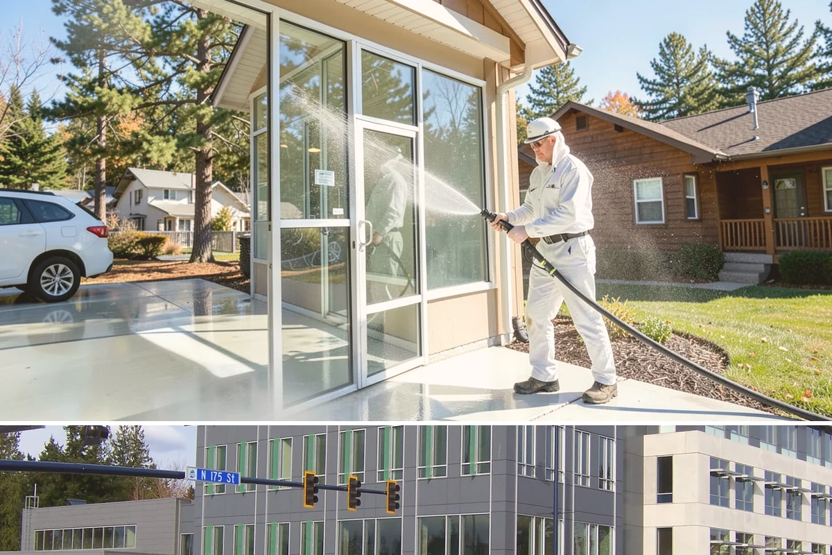 Whole Home Exterior Cleaning in Shoreline, King County, WA - Book the full package during the dry summer window so every surface dries cleanly before the rains return.