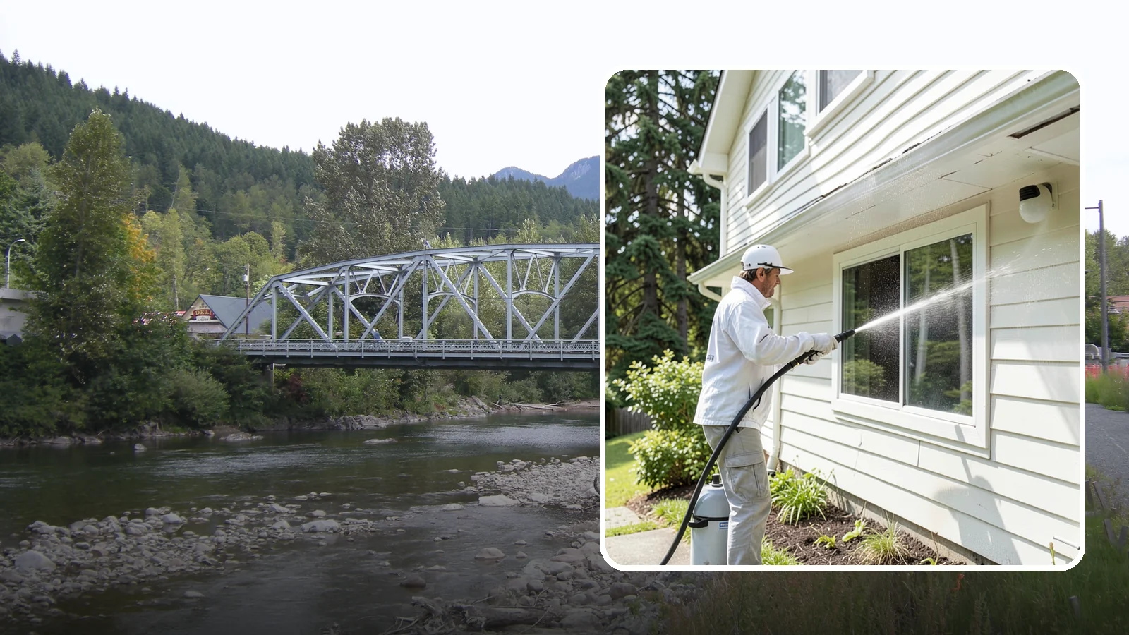 Whole Home Exterior Cleaning in Skykomish, King County, WA - Whole home exterior cleaning is a complete package covering siding, trim, eaves, and entry surfaces for a fully refreshed...