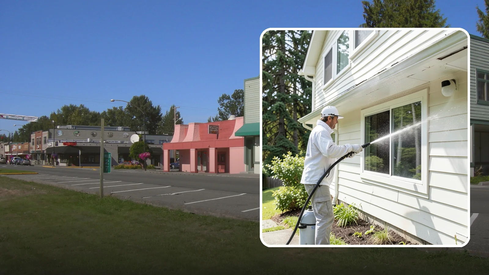 Whole Home Exterior Cleaning in Snoqualmie, King County, WA - Whole home exterior cleaning is a complete package covering siding, trim, eaves, and entry surfaces for a fully refreshed...