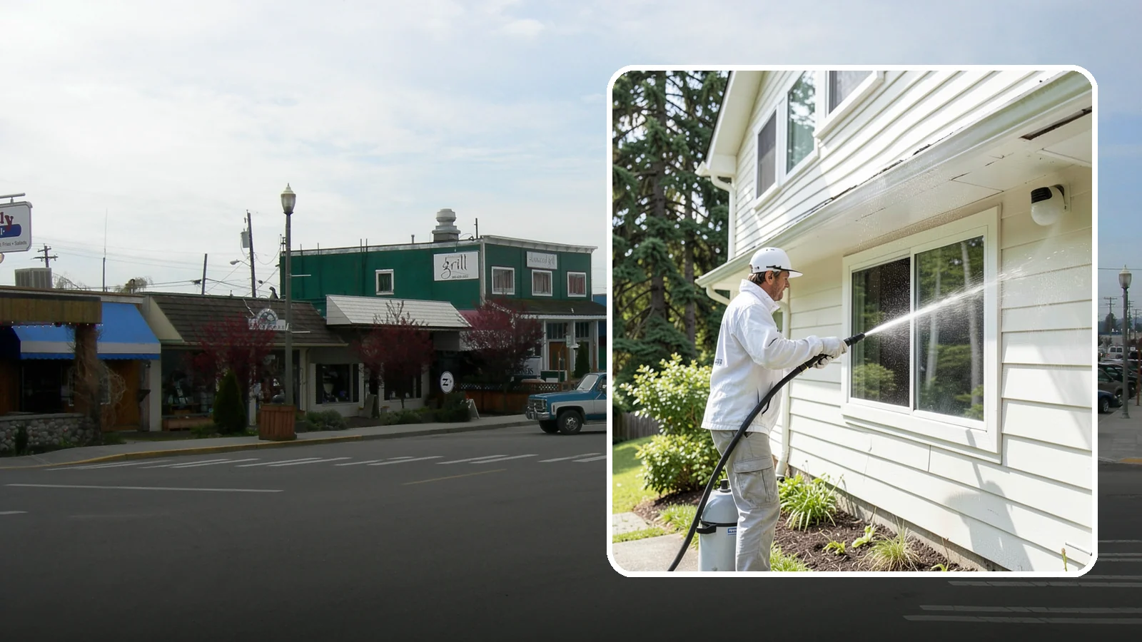Whole Home Exterior Cleaning in Stanwood, Snohomish County, WA - Whole home exterior cleaning is a complete package covering siding, trim, eaves, and entry surfaces for a fully refreshed...