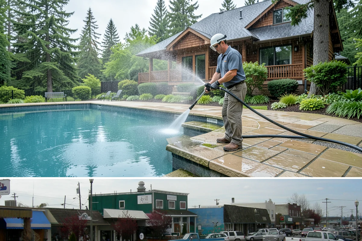 Whole Home Exterior Cleaning in Stanwood, Snohomish County, WA - Book the full package during the dry summer window so every surface dries cleanly before the rains return.