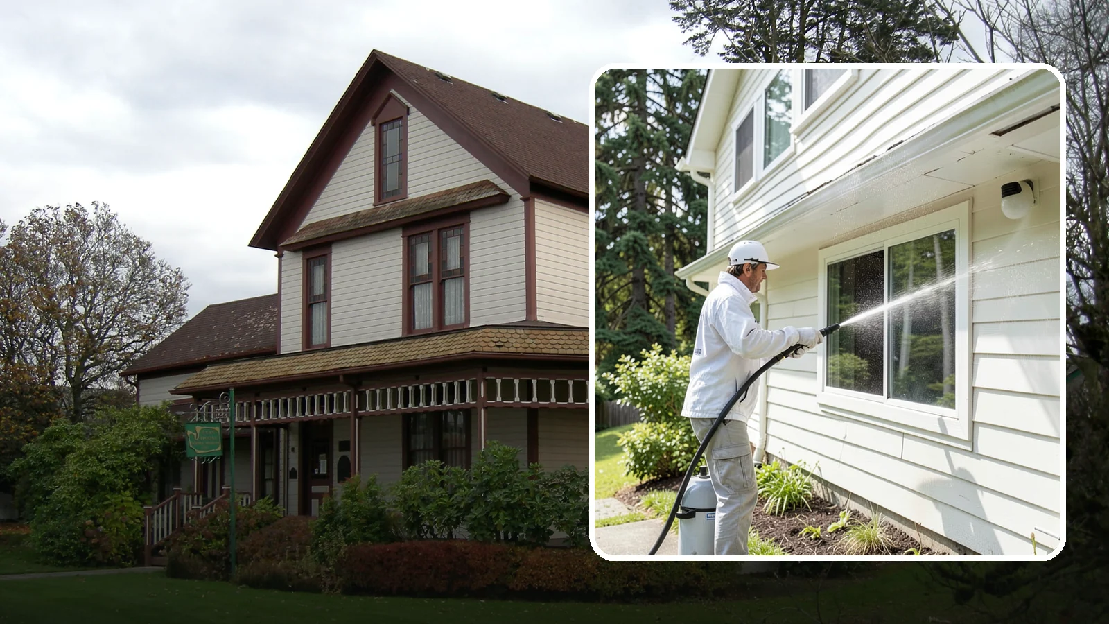 Whole Home Exterior Cleaning in Sumner, Pierce County, WA - Whole home exterior cleaning is a complete package covering siding, trim, eaves, and entry surfaces for a fully refreshed...