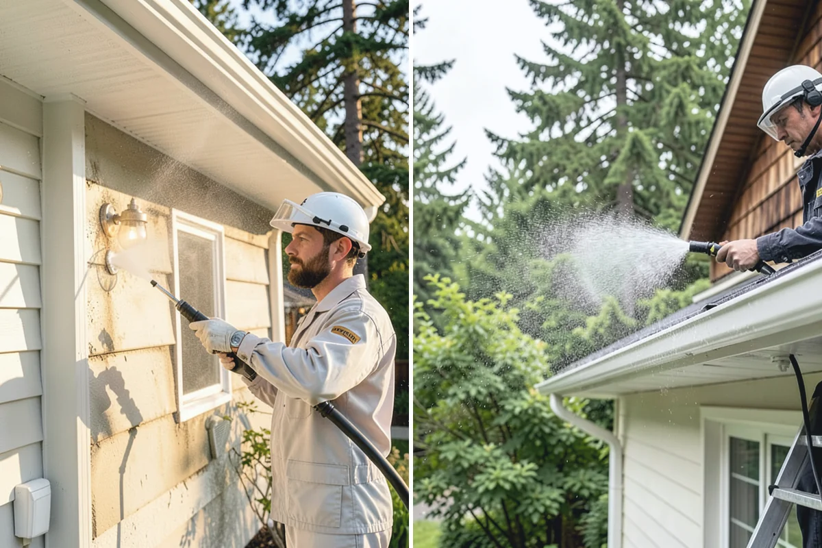 Whole Home Exterior Cleaning in Woodinville, King County, WA - Survey the full exterior and plan the sequence