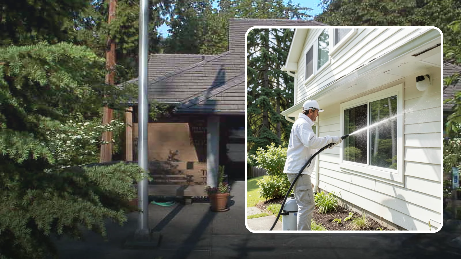 Whole Home Exterior Cleaning in Yarrow Point, King County, WA - Whole home exterior cleaning is a complete package covering siding, trim, eaves, and entry surfaces for a fully refreshed...
