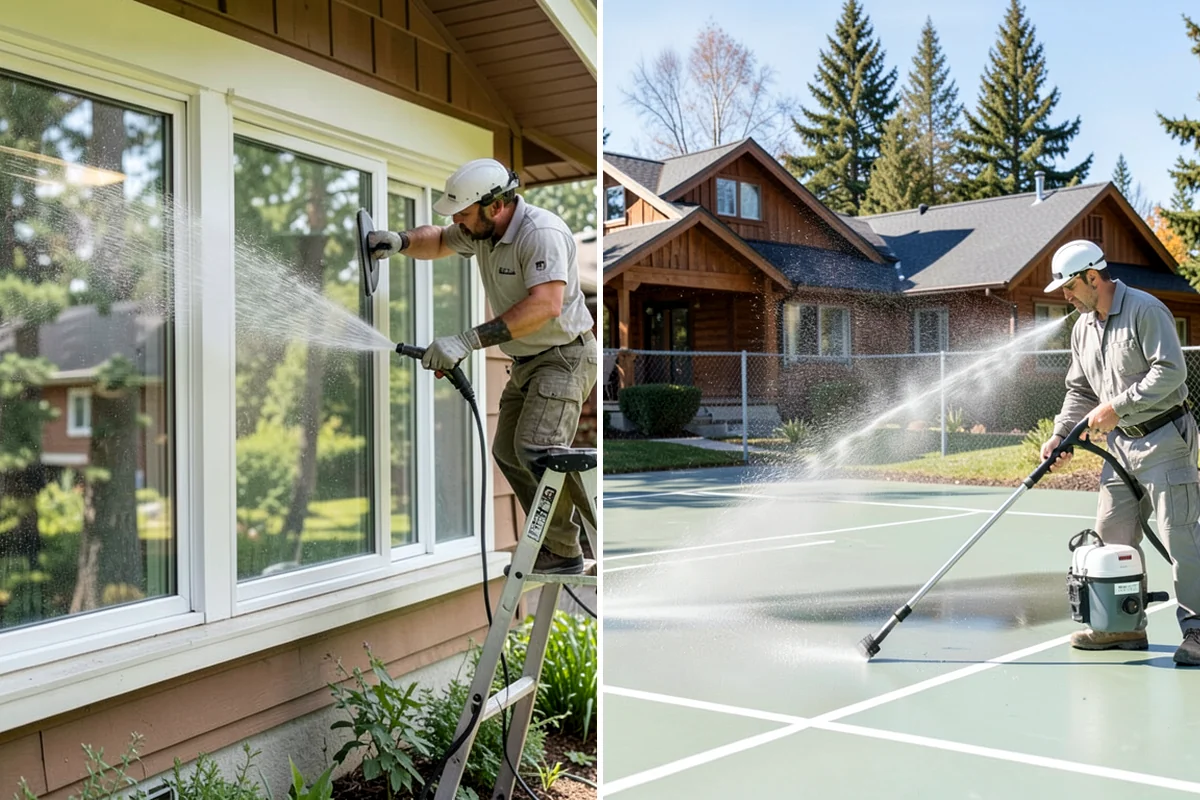 Window Sill Cleaning in Arlington, Snohomish County, WA - Clear loose debris from the sill surfaces