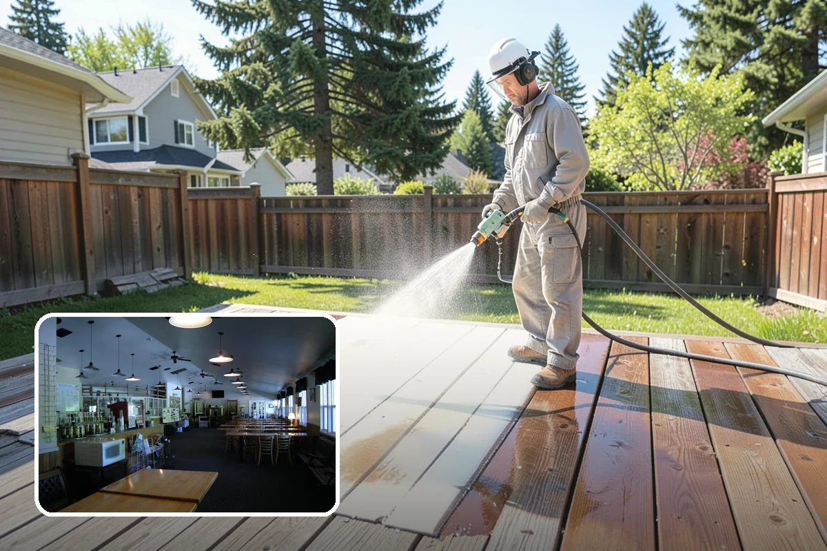 Window Sill Cleaning in Black Diamond, King County, WA - Clears algae and organic streaks from the sills