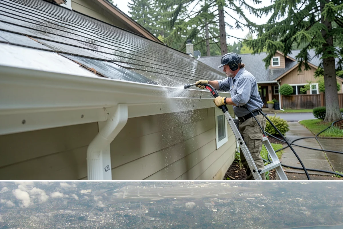 Window Sill Cleaning in Burien, King County, WA - Clean sills in spring to remove the algae the shaded, wet winter encourages.
