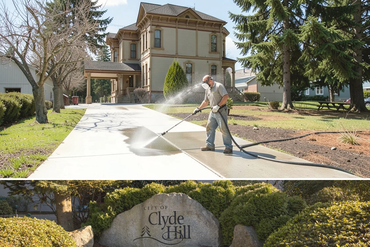 Window Sill Cleaning in Clyde Hill, King County, WA - Clean sills in spring to remove the algae the shaded, wet winter encourages.