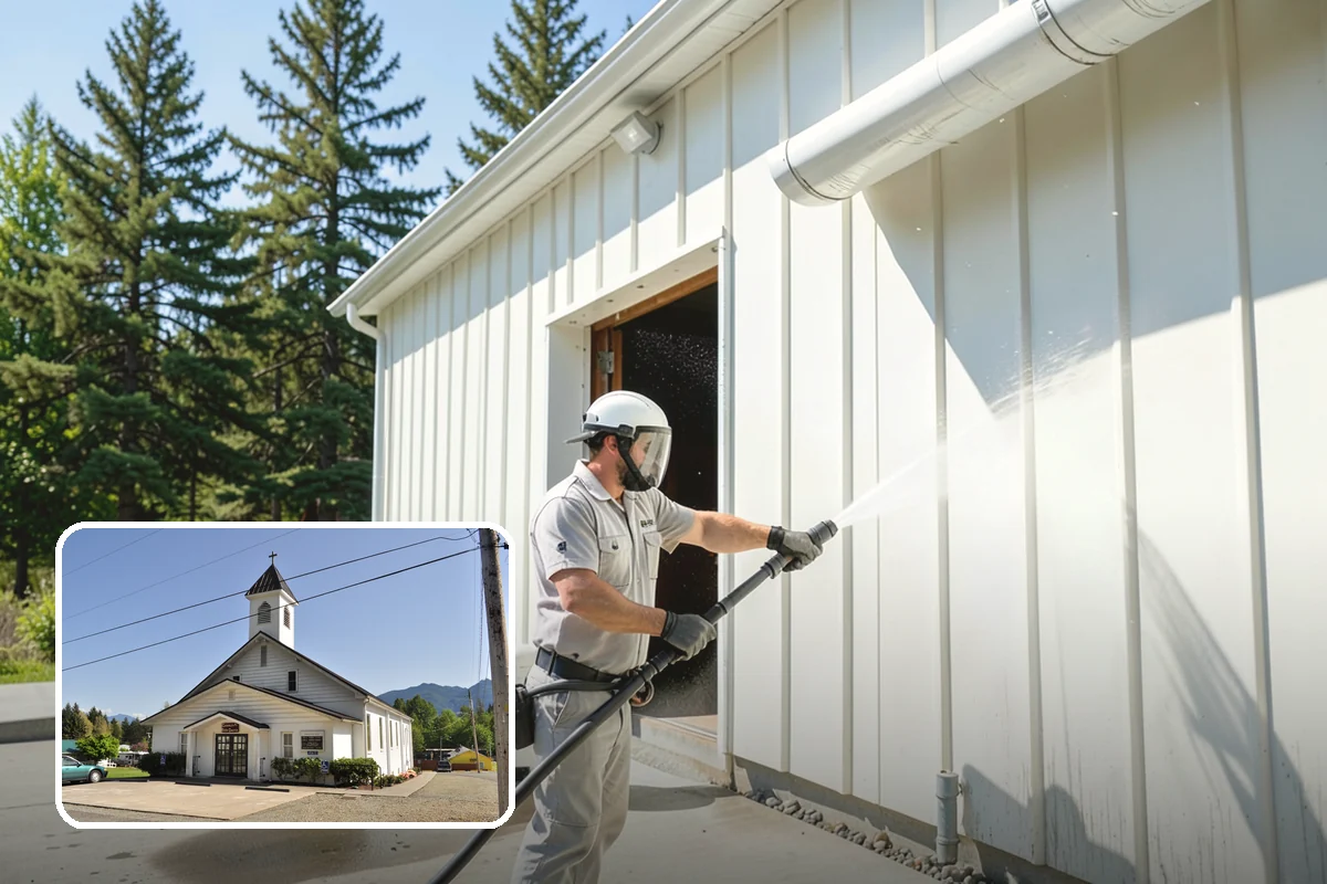Window Sill Cleaning in Concrete, Skagit County, WA - Clears algae and organic streaks from the sills
