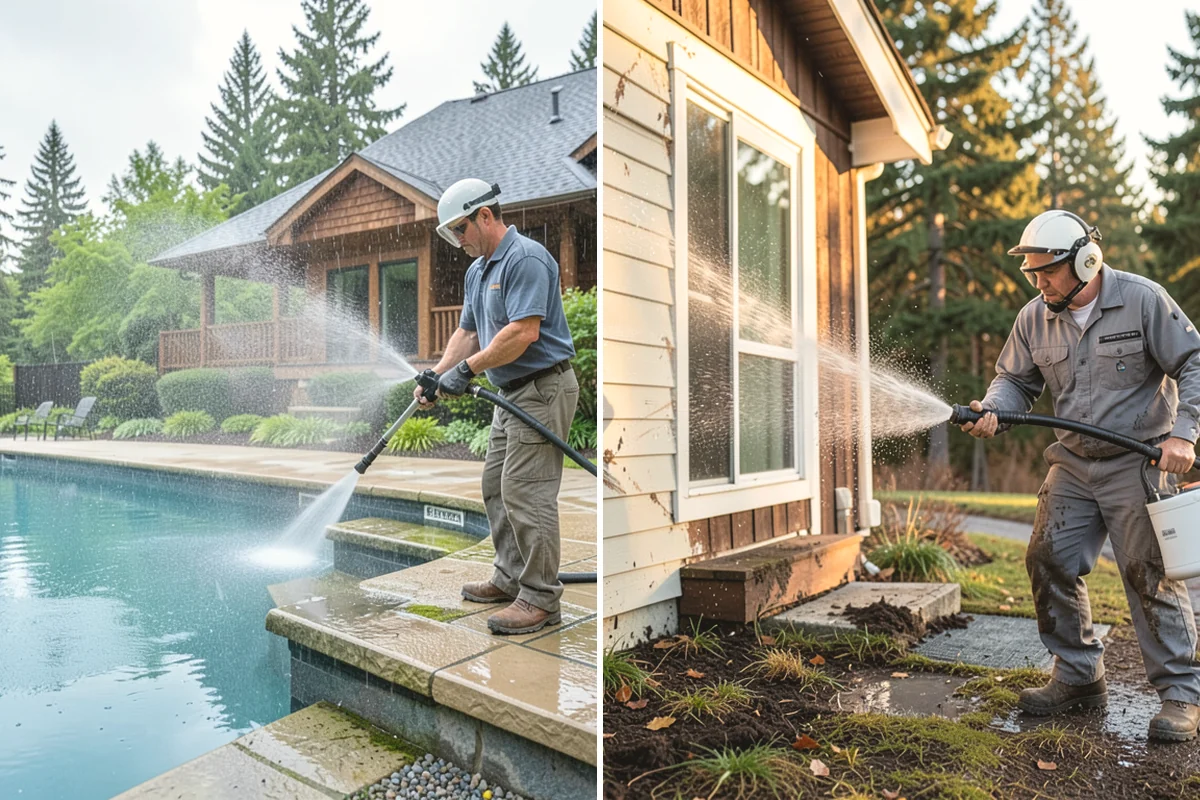 Window Sill Cleaning in Covington, King County, WA - Clear loose debris from the sill surfaces