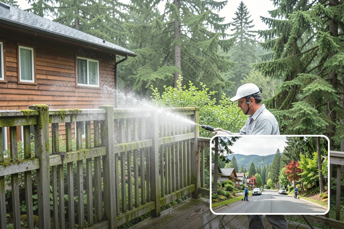 Window Sill Cleaning in Darrington, Snohomish County, WA - Clears algae and organic streaks from the sills