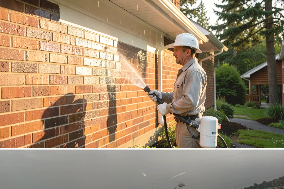 Window Sill Cleaning in Des Moines, King County, WA - Clean sills in spring to remove the algae the shaded, wet winter encourages.