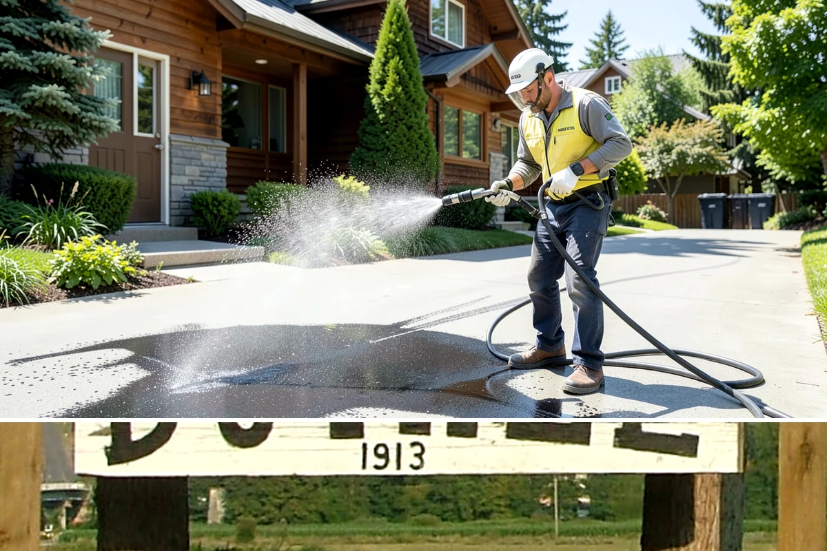 Window Sill Cleaning in Duvall, King County, WA - Clean sills in spring to remove the algae the shaded, wet winter encourages.