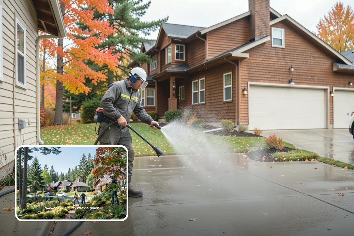 Window Sill Cleaning in Edgewood, Pierce County, WA - Clears algae and organic streaks from the sills