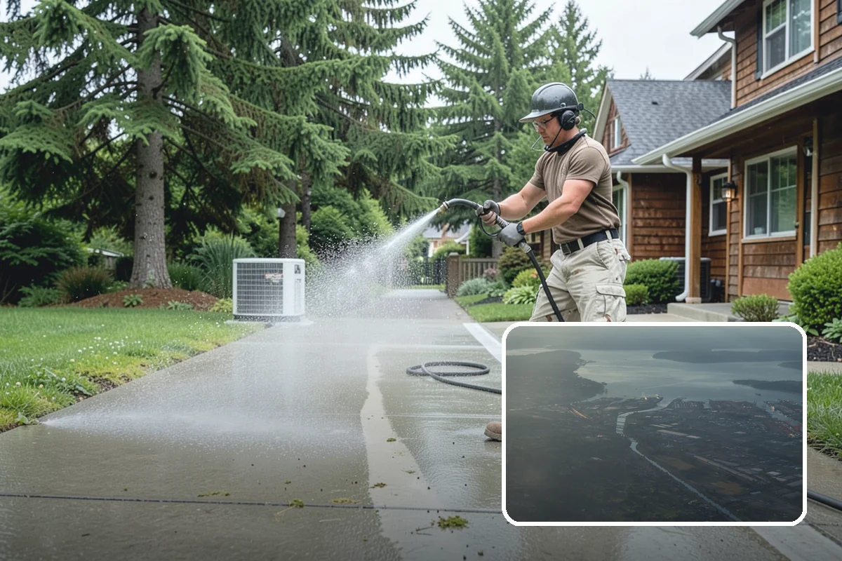 Window Sill Cleaning in Fife, Pierce County, WA - Clears algae and organic streaks from the sills