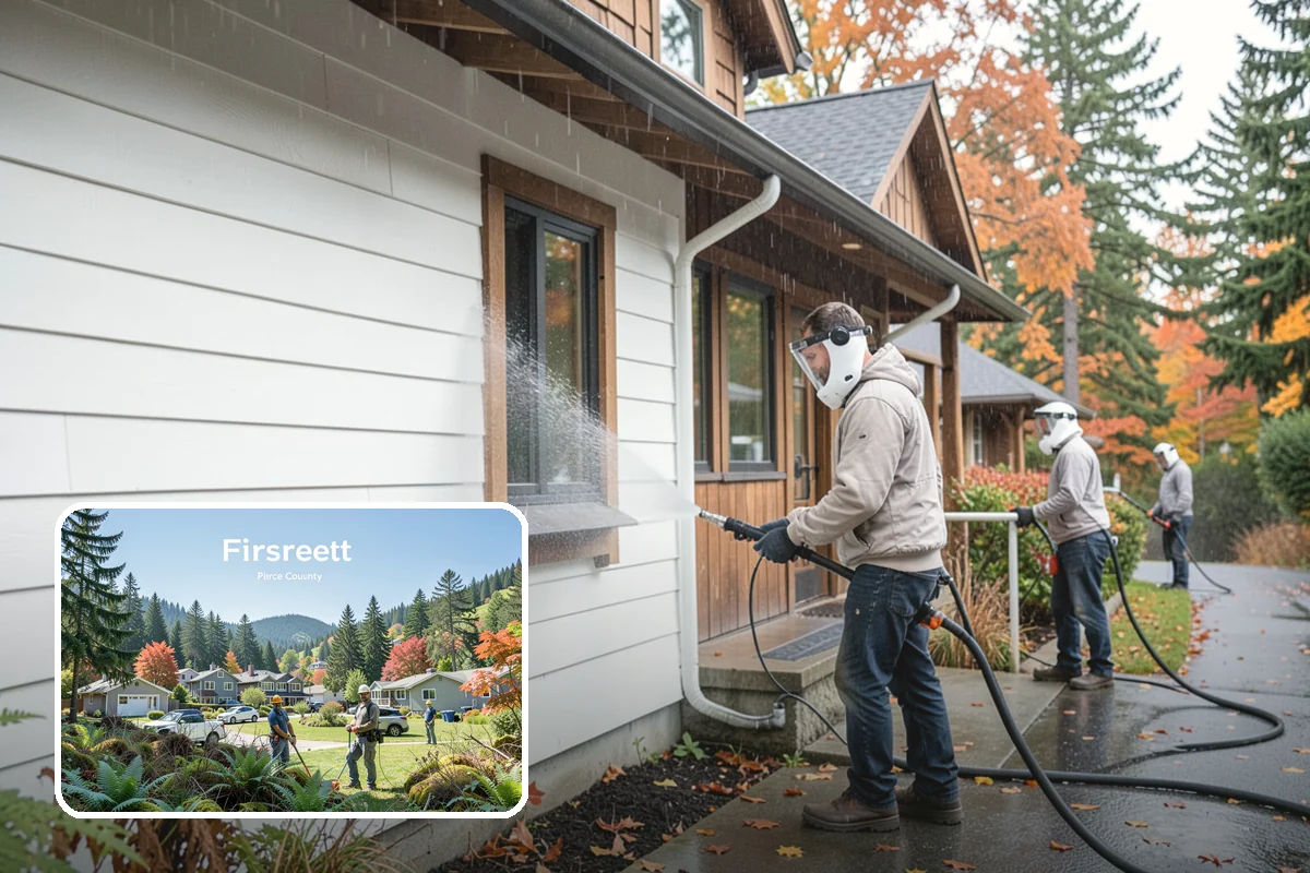 Window Sill Cleaning in Fircrest, Pierce County, WA - Clears algae and organic streaks from the sills