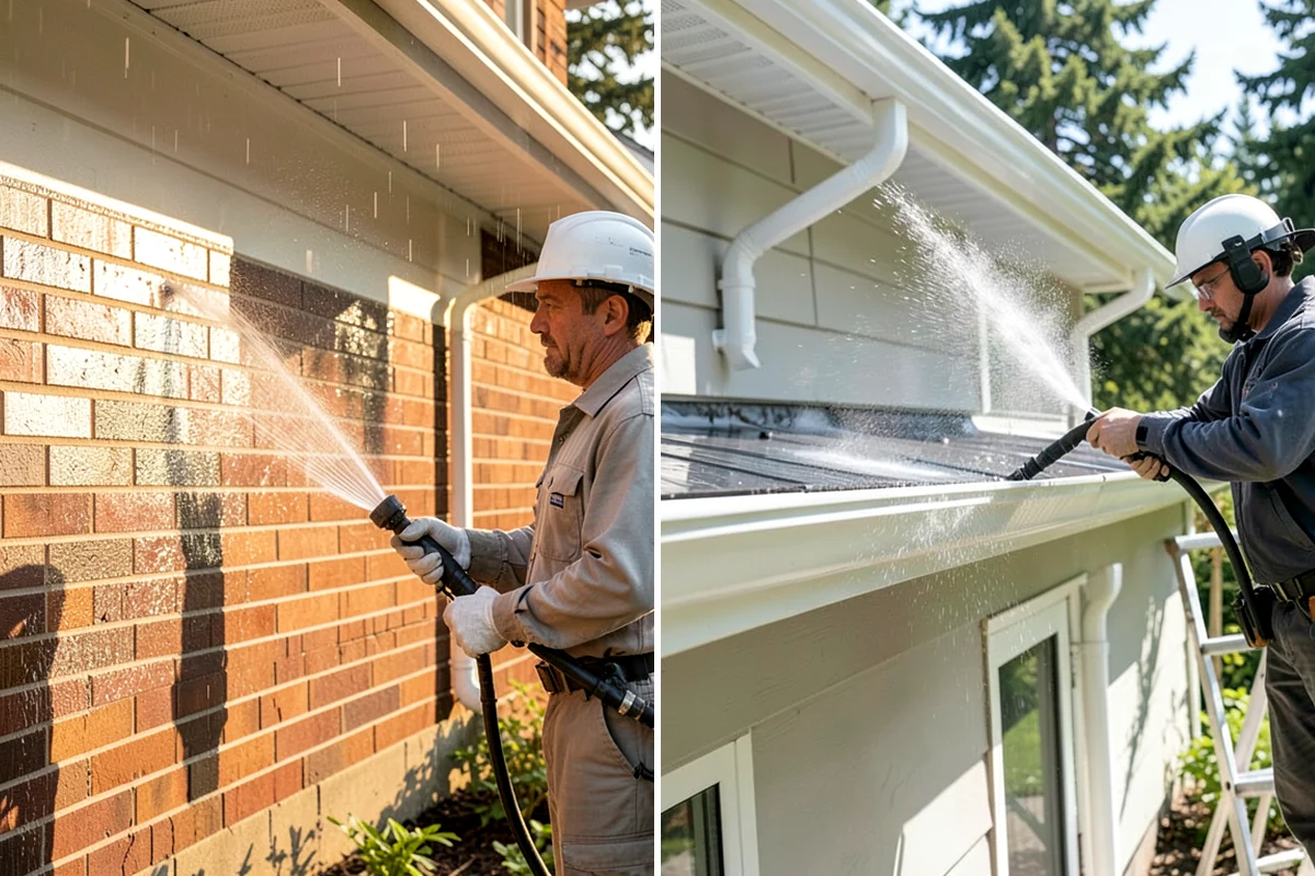 Window Sill Cleaning in Fircrest, Pierce County, WA - Clear loose debris from the sill surfaces