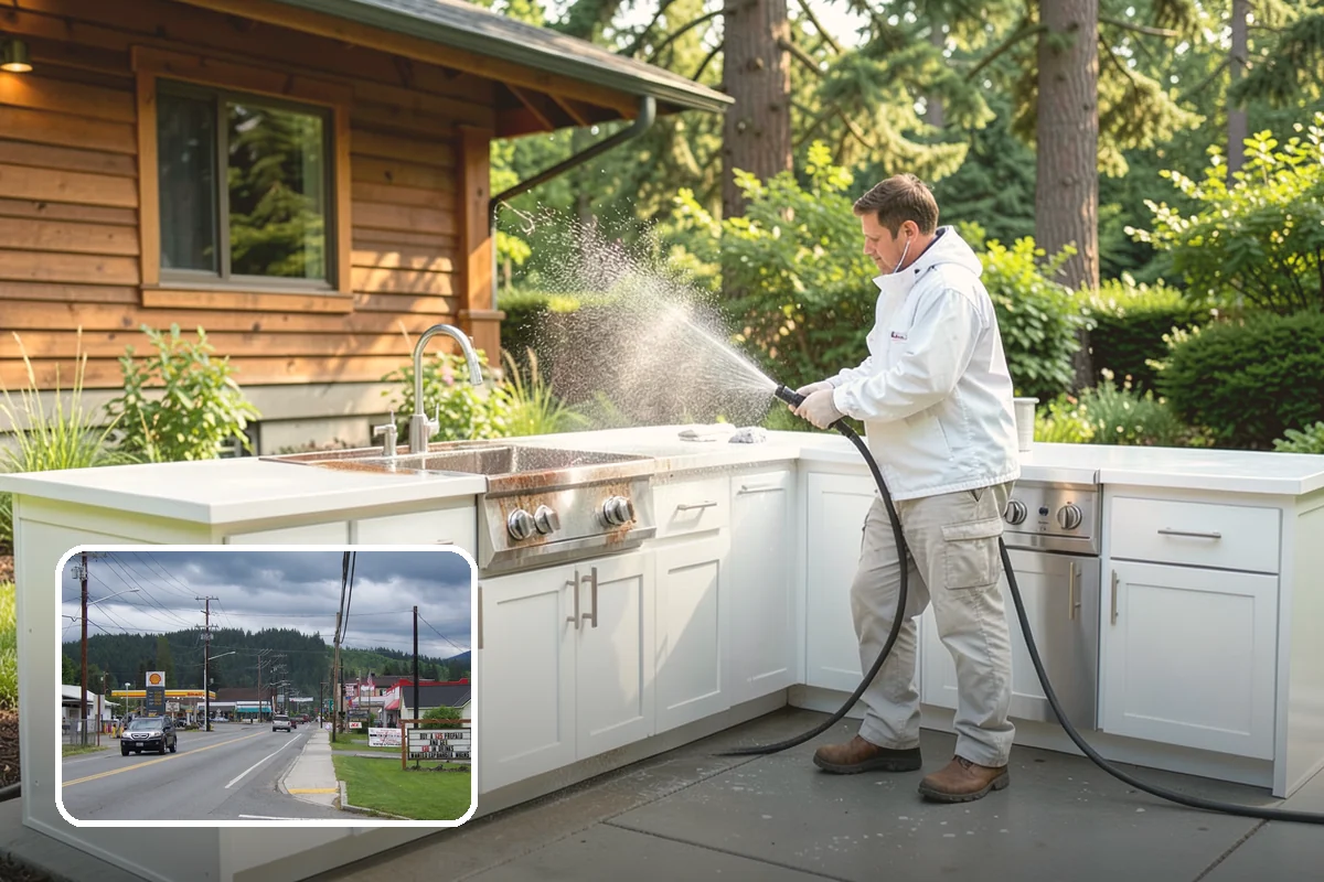 Window Sill Cleaning in Granite Falls, Snohomish County, WA - Clears algae and organic streaks from the sills