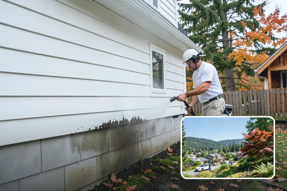 Window Sill Cleaning in Index, Snohomish County, WA - Clears algae and organic streaks from the sills